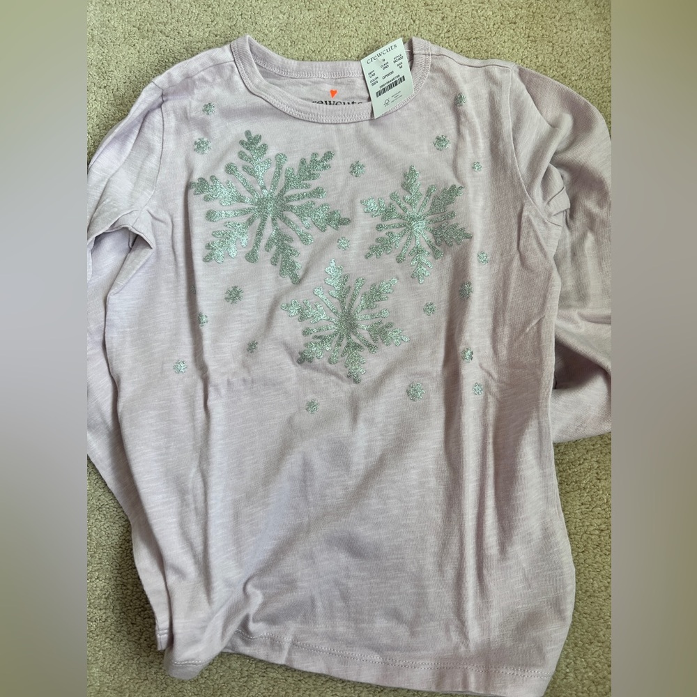 Crewcuts long sleeve t shirt, size m, nwt